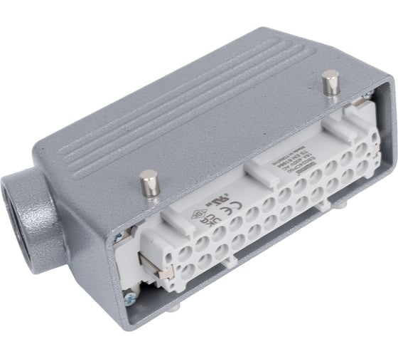 Розетка Emas боковой ввод, 24 полюса, 16А, 400В. EBM24PU10 1