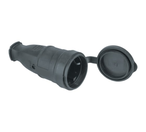 Переносная розетка Navigator NCA-SKR01-16A-E-IP44-BL с заземлением, черная 61369 1
