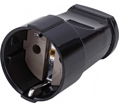 Переносная розетка Navigator NCA-SK01-16A-E-BL, с заземлением, черная 61715