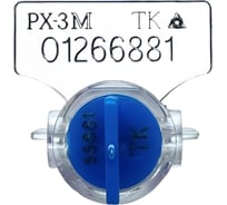 Пломба роторная ТПК Технологии Контроля РХ-3М синяя 40 шт. + проволока пломбировочная 0.5/50м нержавейка 24271