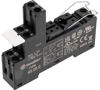 Розетка с винтовыми клеммами Finder (с зажимной клетью) для реле 40.51, 40.52, 40.61, 40.62; применяются модули 99.02, 86.30; в комплекте металлическая клипса 095.01; версия: черный цвет 95050SMA