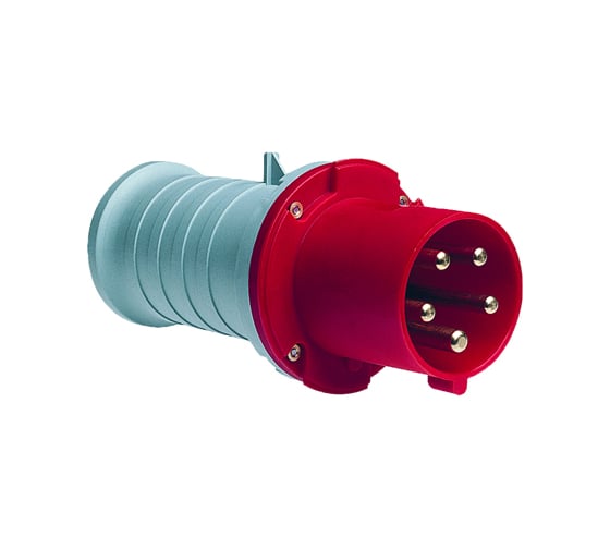 Вилка кабельная ABB 463P6, 63А, 3P+N+E, IP44, 6ч 2CMA166764R1000 1