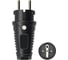 Ударопрочная вилка PCE каучук 16А 220V 2P+E IP54 корпус черный, маркер черный 0522-ss 2