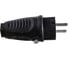 Ударопрочная вилка PCE каучук 16А 220V 2P+E IP54 корпус черный, маркер черный 0522-ss 3