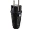 Ударопрочная вилка PCE каучук 16А 220V 2P+E IP54 корпус черный, маркер черный 0522-ss 4