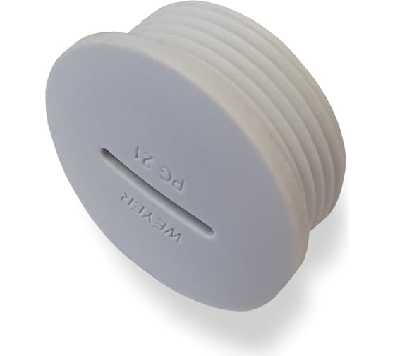 Заглушка отверстия - заглушка под плоскую отвертку Weyer DPK-P21G, нар. PG21 WE6803200 1