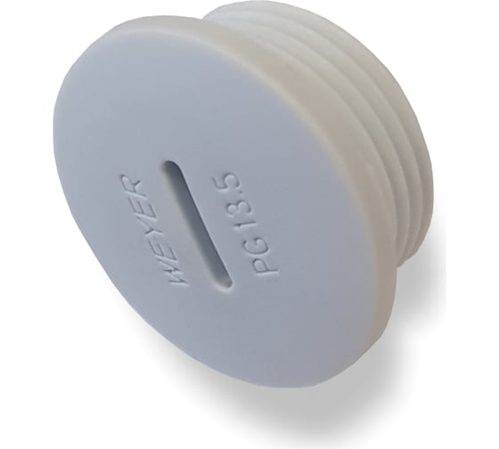 Заглушка отверстия - заглушка под плоскую отвертку Weyer DPK-P13.5G, нар. PG13.5 WE6803000 1