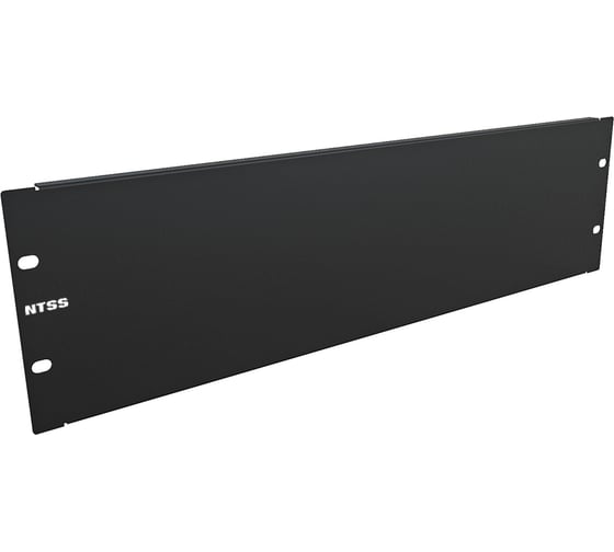 Панель заглушка NTSS 3U крепление 19 3U, черный RAL 9005 NTSS-FUB-3U-BL 1