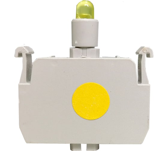 Блок-контакт подсветки Emas с жёлтым светодиодом, серия C, 12-30 В AC/DC CB8
