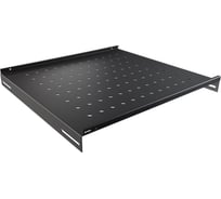 Полка стационарная NTSS 470x350мм, для напольных шкафов глубиной 600мм, черный RAL 9005 NTSS-FS-600-BL