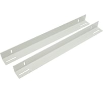 Направляющие для поддержки оборудования NTSS в шкафы глубиной 800мм, усиленные до 100кг (пара), серый RAL 7035 NTSS-YP-H-800