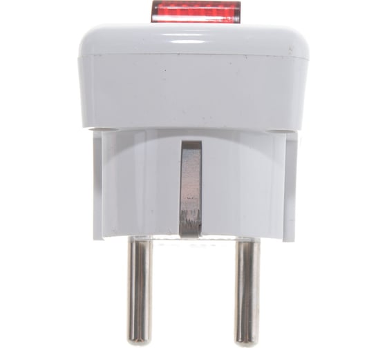 Угловая вилка с выключателем Navigator NCA-PL05-16A-ESC-WH с заземлением, белая 61364