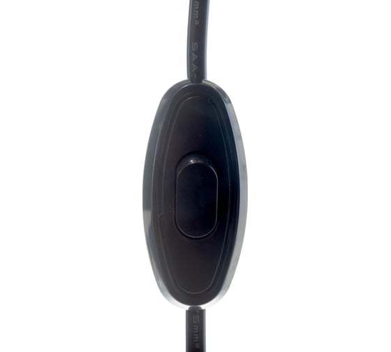 Шнур Navigator NPS-FS-170-2x0.5-BL, 1.7м, с выключателем, черный 61720