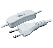Шнур Navigator NPS-FS-170-2x0.5-WH, 1.7м, с выключателем, белый 61724