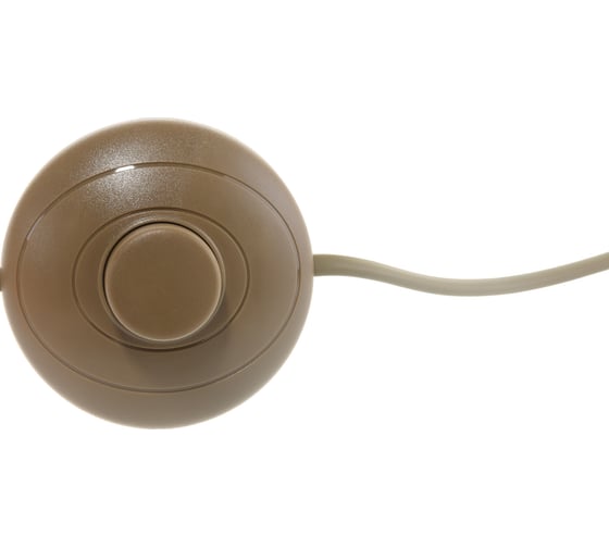 Шнур Navigator NPS-FS01-170-2x0.5-BR, 1.7м, с выключателем, коричневый 61718