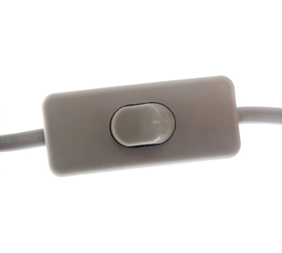 Шнур Navigator NPS-FS-170-2x0.5-GR, 1.7м, с выключателем, серый 61722