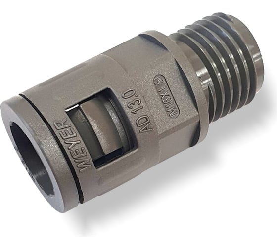 Муфта для гофрированных труб - коннектор прямой Weyer WQG-M16G/AD13.0, нар. M16x1.5 WE0200400