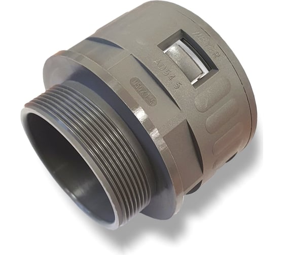 Муфта для гофрированных труб - коннектор прямой Weyer WQG-M50G/AD54.5, нар. M50x1.5 WE0202700 1