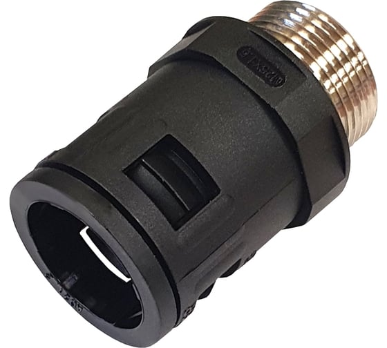 Муфта для гофрированных труб - коннектор прямой Weyer WQGM-M25B/AD21.2 нар. M25x1.5 WE0304900