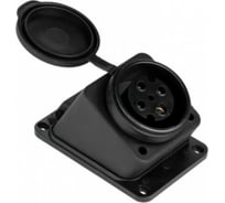 Настенная розетка EKF с крышкой каучуковая наклонная 380В 3P+PE 32A IP44 RPS-023-32-380-44