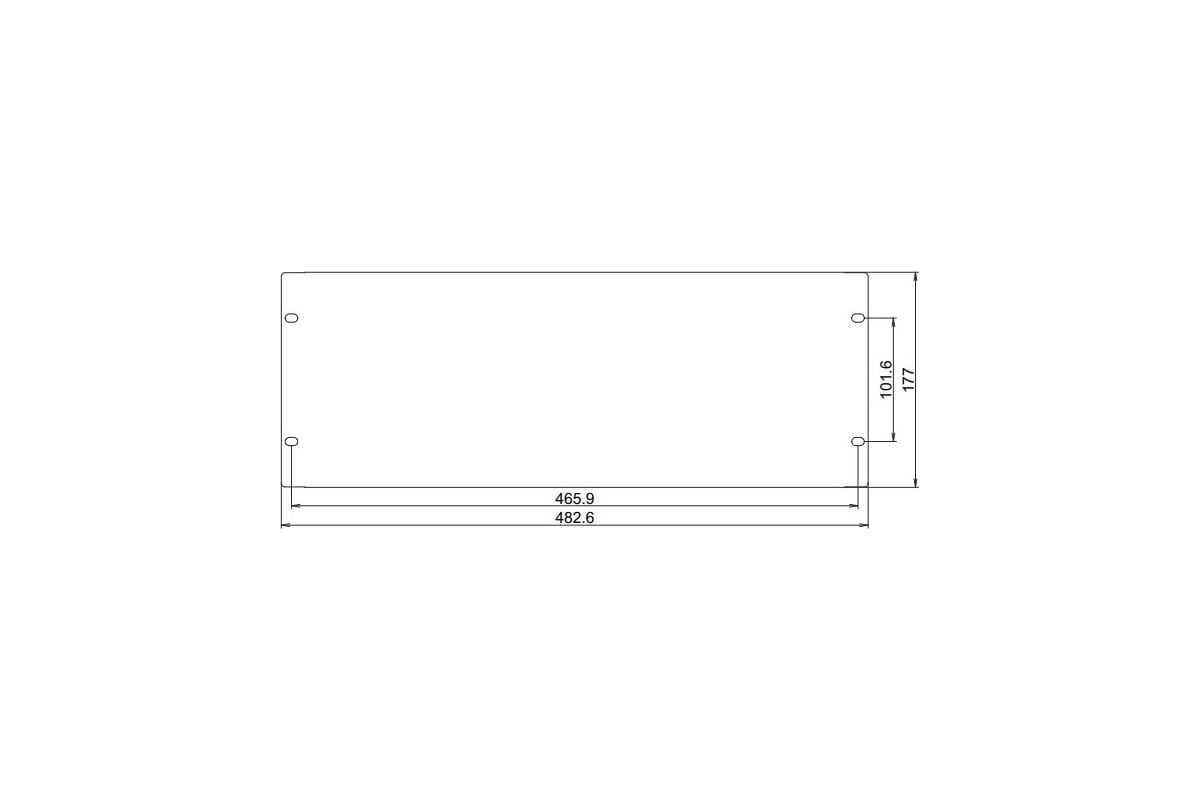 Sonar sbp 001 фальшпанель в шкаф 19 1u