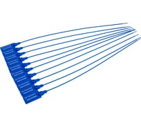 Пломба ООО Комус пластиковая, номерная, одноразовая, 330 мм, синие, 50 штук/упаковка 196377