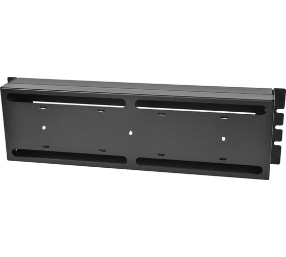 Панель с DIN-рейкой ЦМО, 19", PS-3U, цвет черный КП-АВ-9005