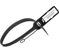 Пломба ООО Комус Дракон-Про, мешковая, номерная, одноразовые, 340 мм, черные, 100 штук/упаковка 1357311