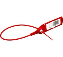 Пломба ООО Комус Авангард, пластиковая, универсальная, номер/шк, лазер, 220мм, красная, 1000штук/упаковка 1330515