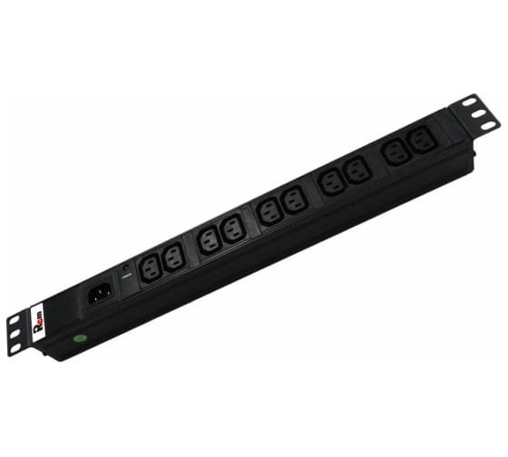 Блок розеток ЦМО Rem-10 без шнура, с индикатором, 6 Sсhuko + 5 IEC 60320 C13, R-10-6S-5C13-I-440-Z