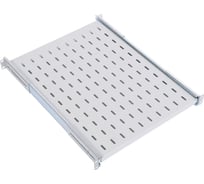 Перфорированная выдвижная полка ЦМО с телескопическими направляющими, глубина 750мм ТСВ-75