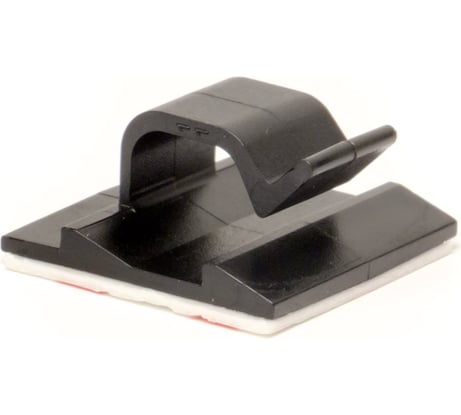 Клипса самоклеящаяся DKC для круглого кабеля диаметром 5мм, черная 18,5x18,5 1 ШТ 25431SR