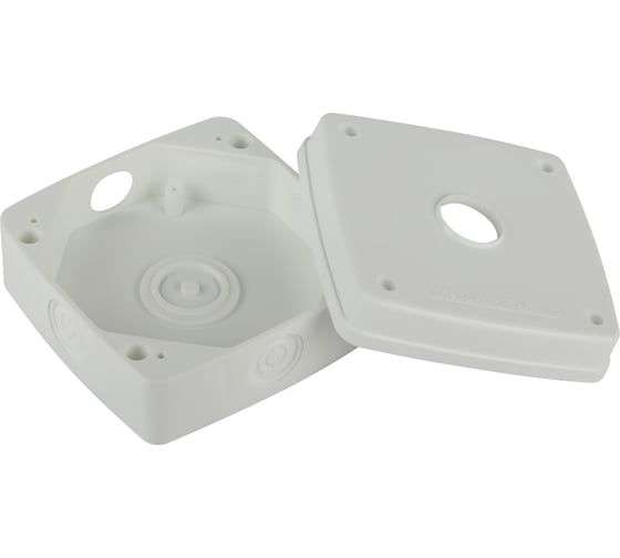 Коробка монтажная ЭРА KORMV14014066W56 для камер видеонаблюдения белая 140x140x66мм IP56 Б0062827