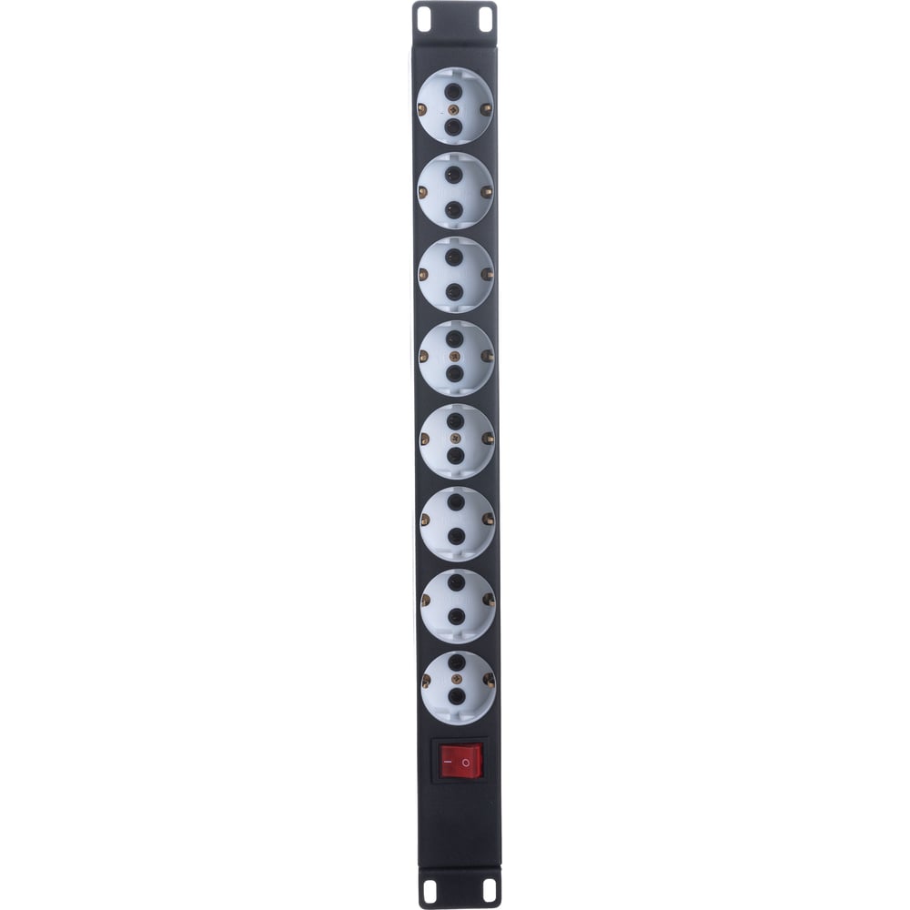 Cabeus pdu 8p блок евророзеток для 19 шкафов горизонтальный 8 розеток 10 a выключатель