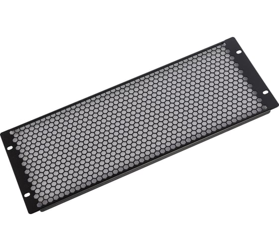 Фальшпанель ЦМО, в шкаф, 19", 4U, перфорированная, черная ФП-4.4-9005 1