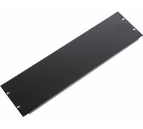 Фальшпанель ЦМО, в шкаф, 19", 3U, черная ФП-3-9005