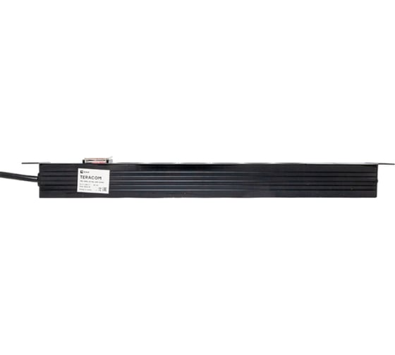 Блок розеток PDU TERACOM 19" 1U 16А/250В 6 розеток Schuko с выключателем шнур питания длиной 2 метра сечение 3x1,5 мм2 вилка Schuko корпус пластик черный EKF TRC-HPD-LS-16A-6SH-2MSH