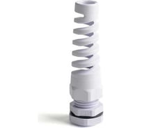 Сальники типа влагозащищенные HLT PG-R 11 с гибким отводом d=5-10мм IP68 -белый (в 1уп 100 шт) 083-12-003