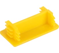 Пластиковая заглушка на монтажный профиль LANMASTER 41x21, желтая LAN-MT-PU41x21-CAP
