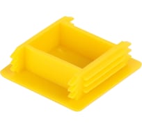 Пластиковая заглушка на монтажный профиль LANMASTER 41x41, желтая LAN-MT-PU41x41-CAP
