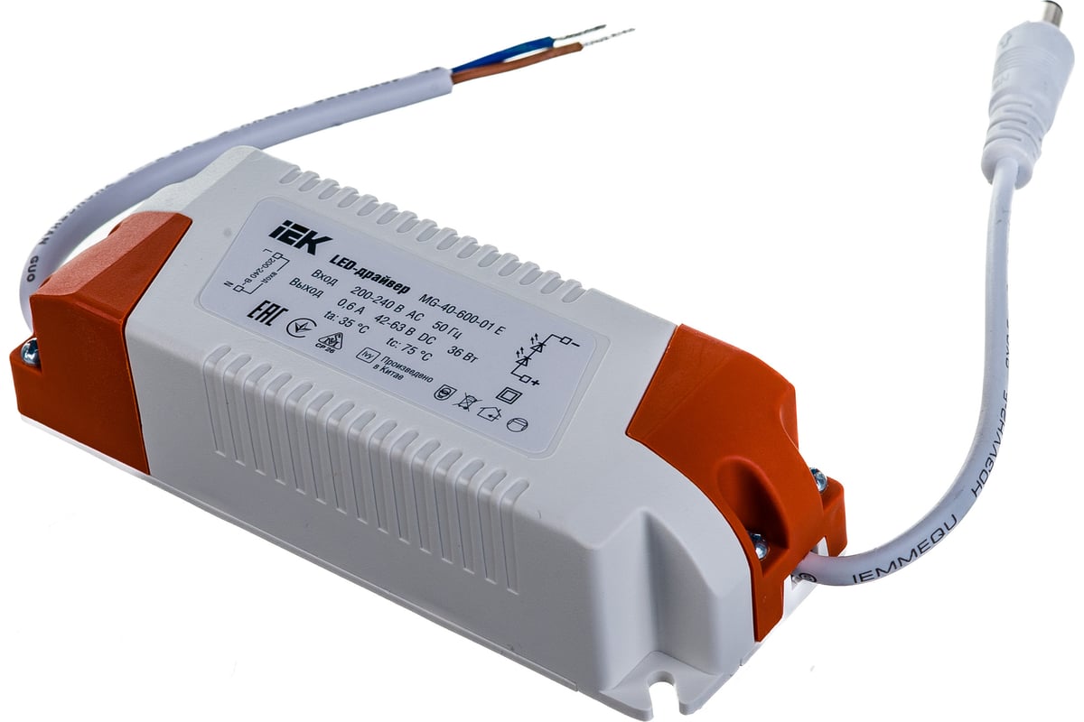 LED-драйвер IEK MG-40-600-01 E для LED светильников 36Вт LDVO0-36-0-E .
