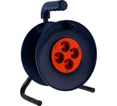 Катушка без провода GLANZEN 4 гнезда, с заземлением Ф240мм, EL-00-240Z 00-00006422