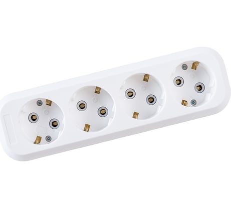 Колодка для удлинителя IONICH 4 гнездо с/з 1522