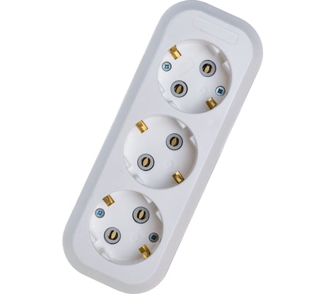 Колодка для удлинителя IONICH 3 гнезда с/з 1521