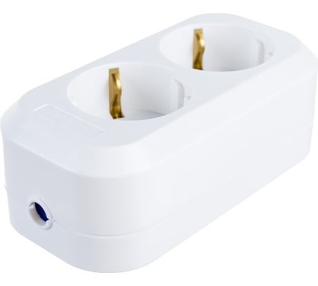 Колодка для удлинителя IONICH 2 гнезда с/з 1520