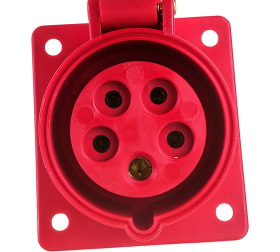 Встраиваемая розетка IEK ССИ-415 16А-6ч/200/346-240/415В 3Р+PЕ+N IP44 MAGNUM PSN42-016-5