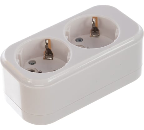 Переносная разборная розетка IEK К02 2 места CLASSIC KYP11-16-02-00-Z