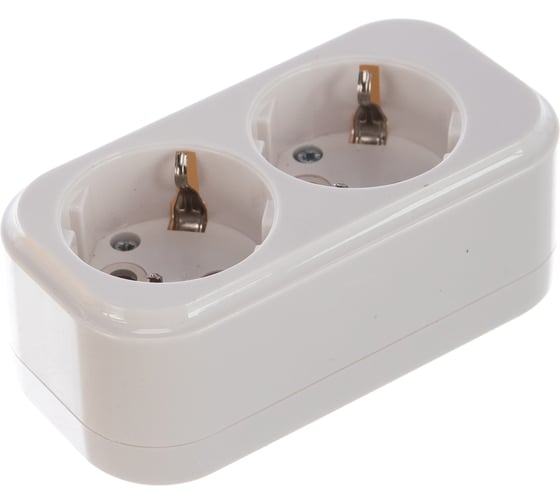 Переносная разборная розетка IEK К02 2 места CLASSIC KYP11-16-02-00-Z 1