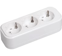 Переносная разборная розетка IEK К03 3 места CLASSIC KYP11-16-03-00-Z
