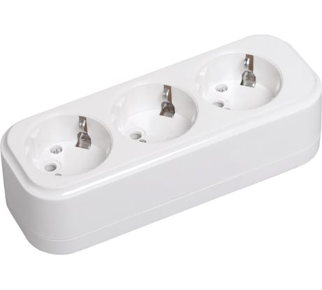 Переносная разборная розетка IEK К03 3 места CLASSIC KYP11-16-03-00-Z